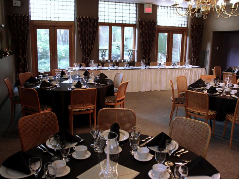 Table set up LL Main Dining Room